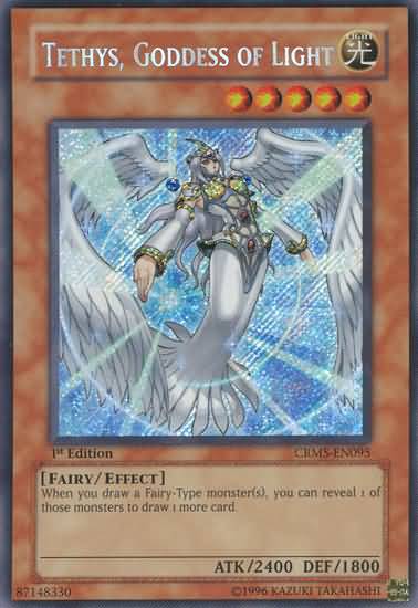 Tethys, Goddess of Light [CRMS-EN095] Secret Rare | Chromatic Games