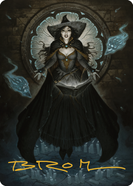 Tasha, the Witch Queen Art Card (76) (Gold-Stamped Signature) [Commander Legends: Battle for Baldur's Gate Art Series] | Chromatic Games