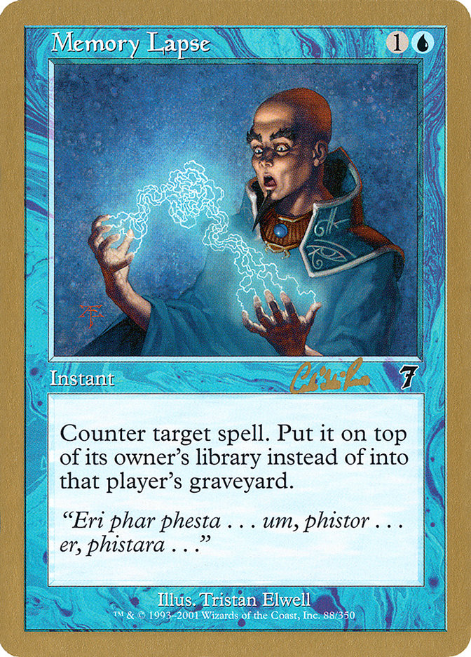 Memory Lapse (Carlos Romao) [World Championship Decks 2002] | Chromatic Games