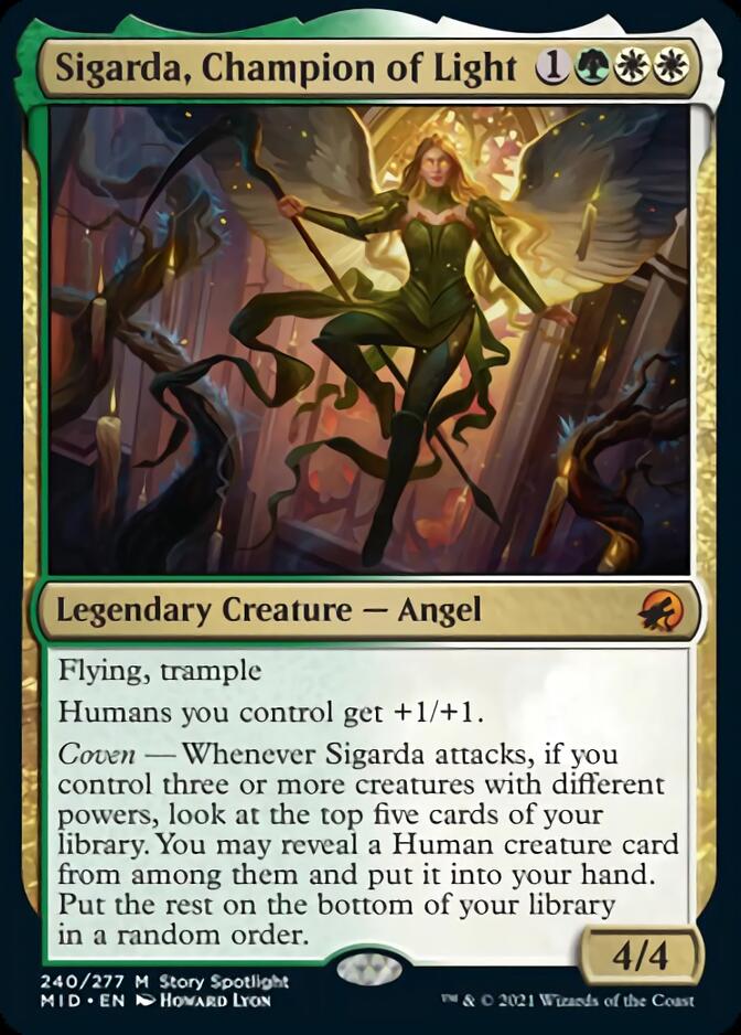 Sigarda, Champion of Light [Innistrad: Midnight Hunt] | Chromatic Games