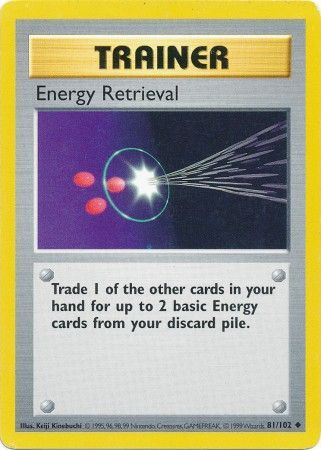 Energy Retrieval [Base Set (Shadowless)] | Chromatic Games