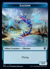 Illusion // Saproling Double-Sided Token [Commander Legends Tokens] | Chromatic Games