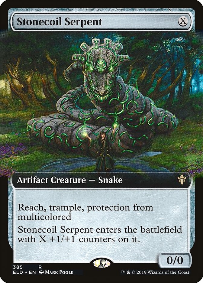 Stonecoil Serpent (Extended Art) [Throne of Eldraine] | Chromatic Games