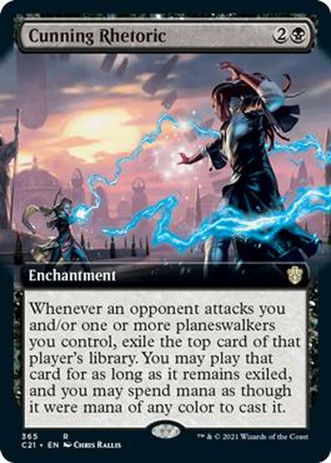 Cunning Rhetoric (Extended Art) [Commander 2021] | Chromatic Games