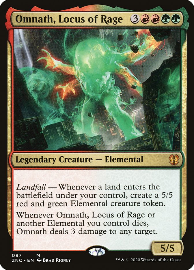 Omnath, Locus of Rage [Zendikar Rising Commander] | Chromatic Games