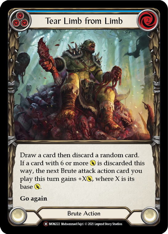 Tear Limb from Limb [U-MON222-RF] (Monarch Unlimited)  Unlimited Rainbow Foil | Chromatic Games