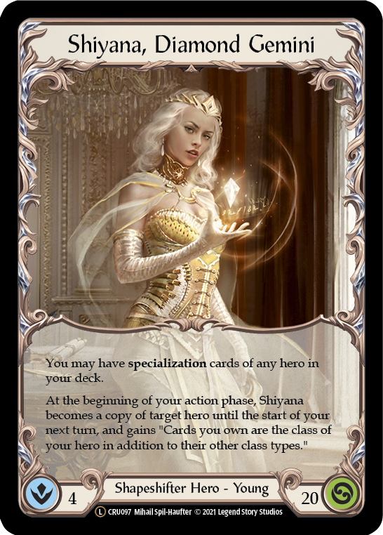 Shiyana, Diamond Gemini [U-CRU097] (Crucible of War Unlimited)  Unlimited Rainbow Foil | Chromatic Games