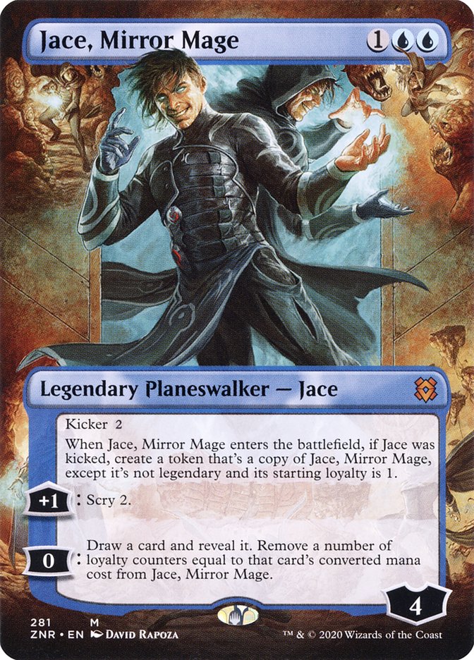 Jace, Mirror Mage (Borderless) [Zendikar Rising] | Chromatic Games