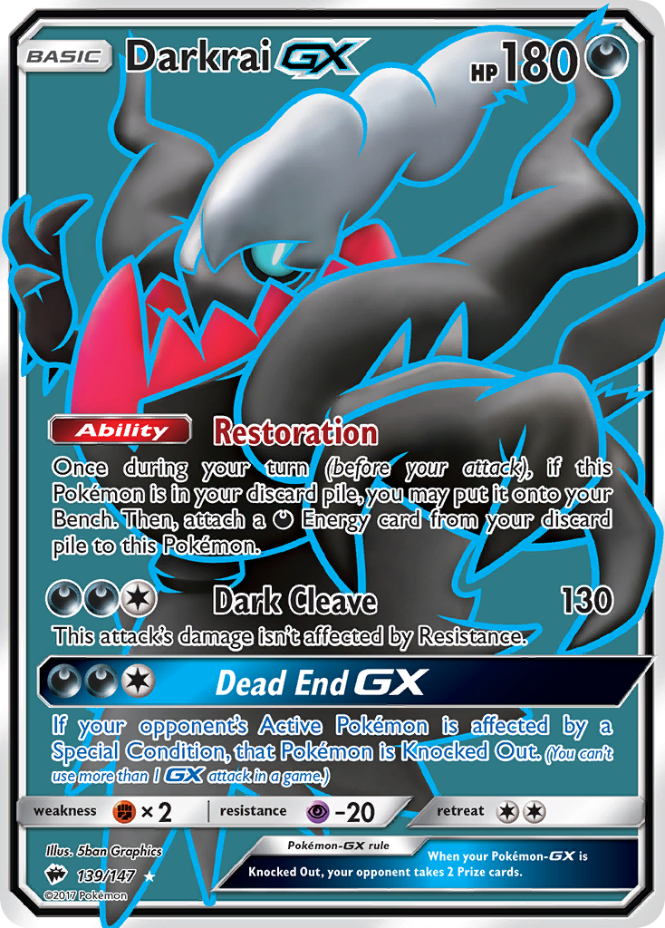 Darkrai GX (139/147) [Sun & Moon: Burning Shadows] | Chromatic Games