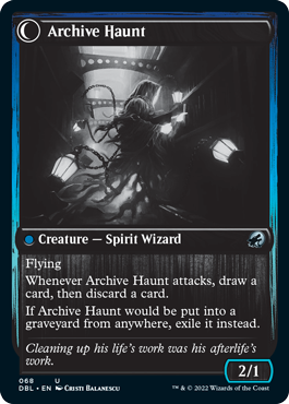 Overwhelmed Archivist // Archive Haunt [Innistrad: Double Feature] | Chromatic Games