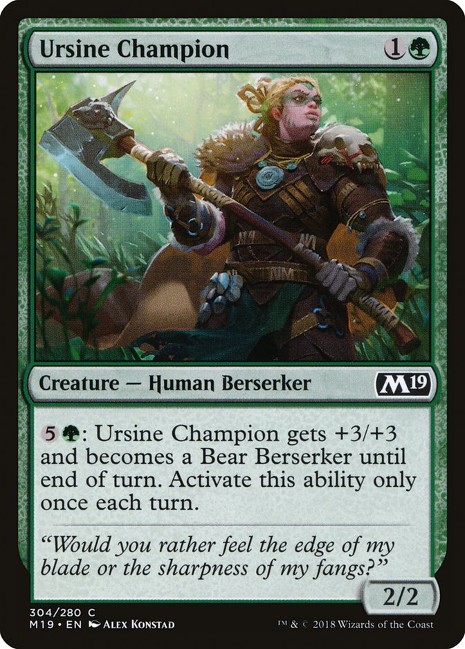 Ursine Champion [Core Set 2019] | Chromatic Games