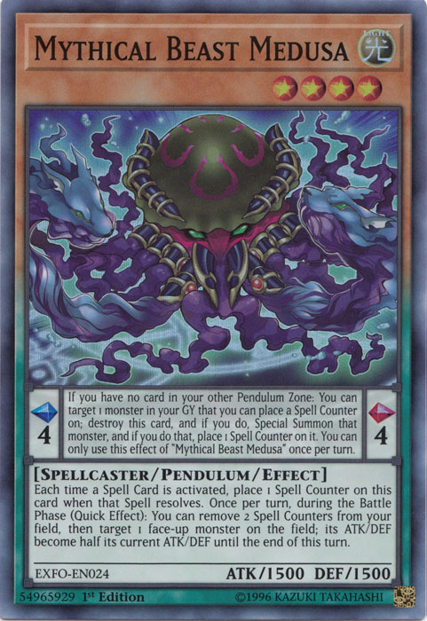 Mythical Beast Medusa [EXFO-EN024] Super Rare | Chromatic Games