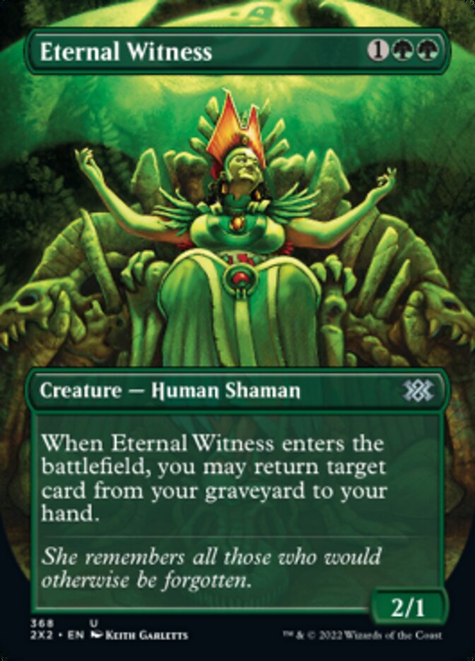 Eternal Witness (Borderless Alternate Art) [Double Masters 2022] | Chromatic Games