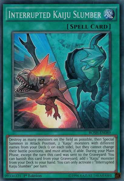 Interrupted Kaiju Slumber [BOSH-EN089] Super Rare | Chromatic Games