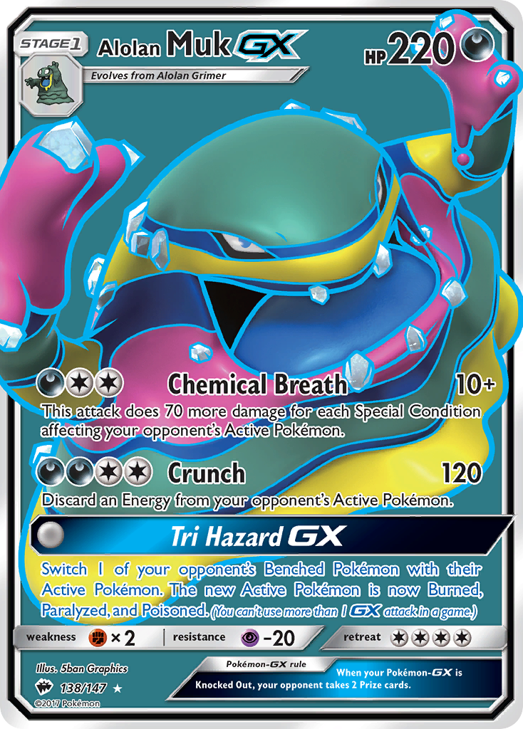 Alolan Muk GX (138/147) [Sun & Moon: Burning Shadows] | Chromatic Games