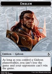 Gideon of the Trials Emblem // Zombie Double-Sided Token [Amonkhet Tokens] | Chromatic Games