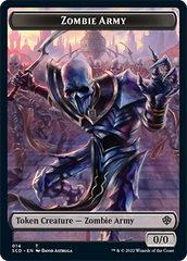 Zombie // Zombie Army Double-Sided Token [Starter Commander Decks] | Chromatic Games