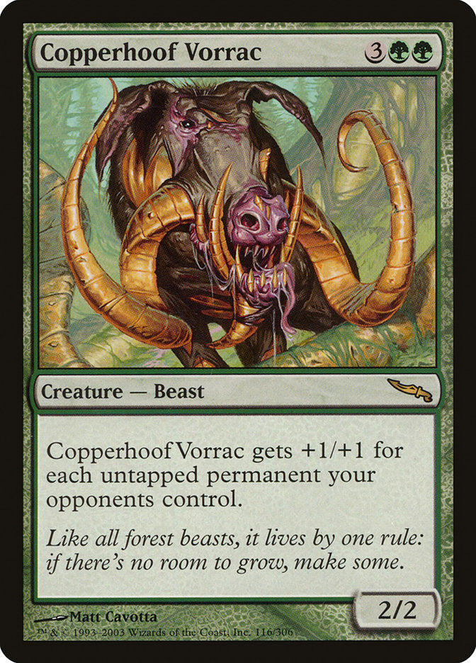 Copperhoof Vorrac [Mirrodin] | Chromatic Games