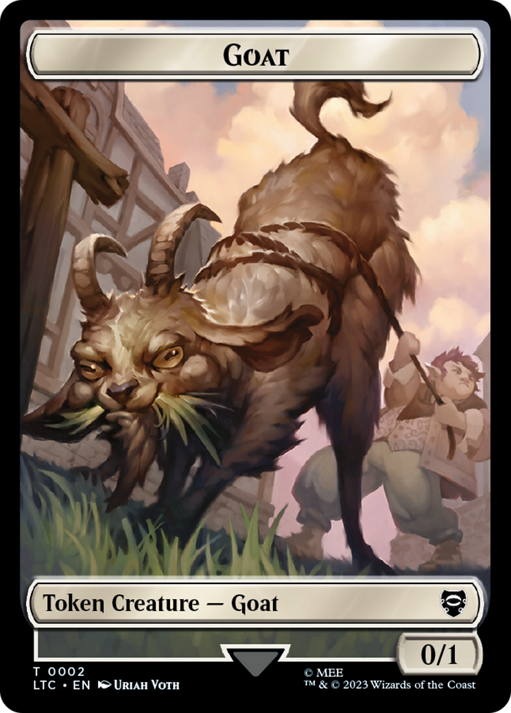 Bird // Goat Token [The Lord of the Rings: Tales of Middle-Earth Commander Tokens] | Chromatic Games