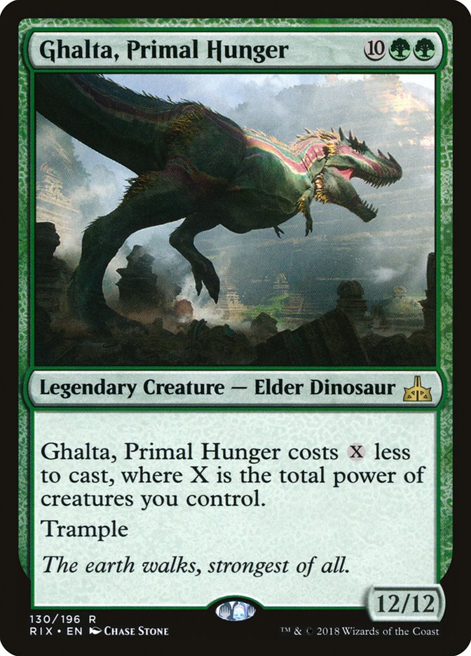 Ghalta, Primal Hunger [Rivals of Ixalan] | Chromatic Games