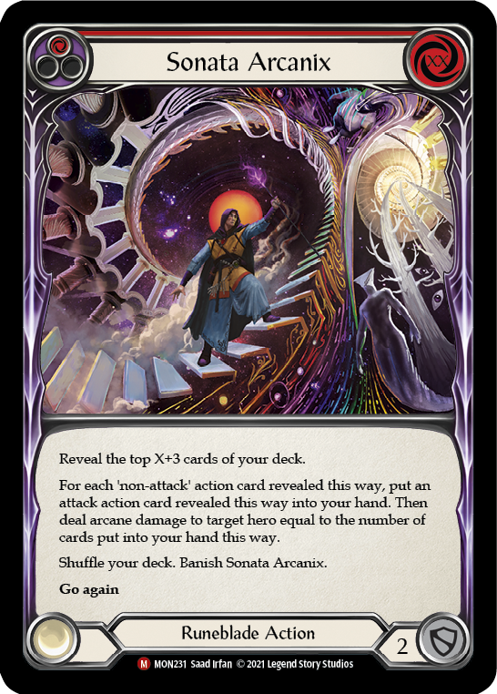 Sonata Arcanix [MON231-RF] (Monarch)  1st Edition Rainbow Foil | Chromatic Games