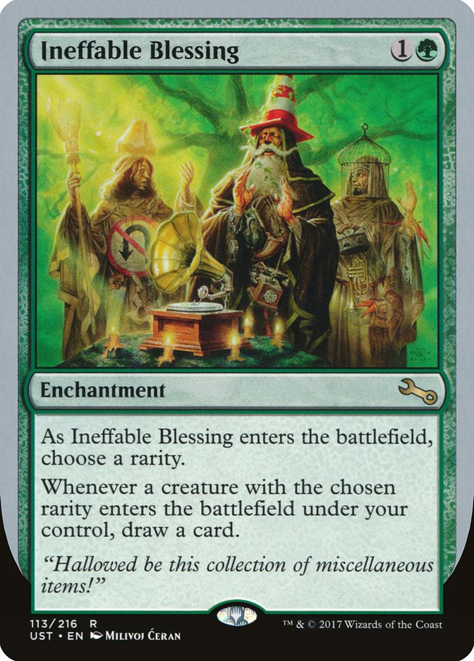 Ineffable Blessing ("choose a rarity") [Unstable] | Chromatic Games