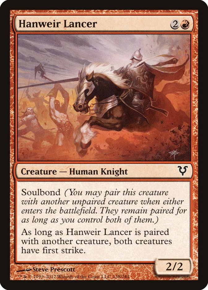 Hanweir Lancer [Avacyn Restored] | Chromatic Games