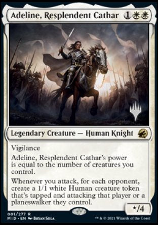 Adeline, Resplendent Cathar (Promo Pack) [Innistrad: Midnight Hunt Promos] | Chromatic Games