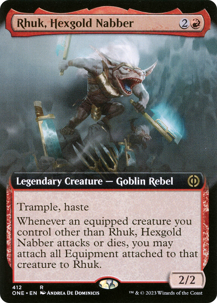 Rhuk, Hexgold Nabber (Extended Art) [Phyrexia: All Will Be One] | Chromatic Games