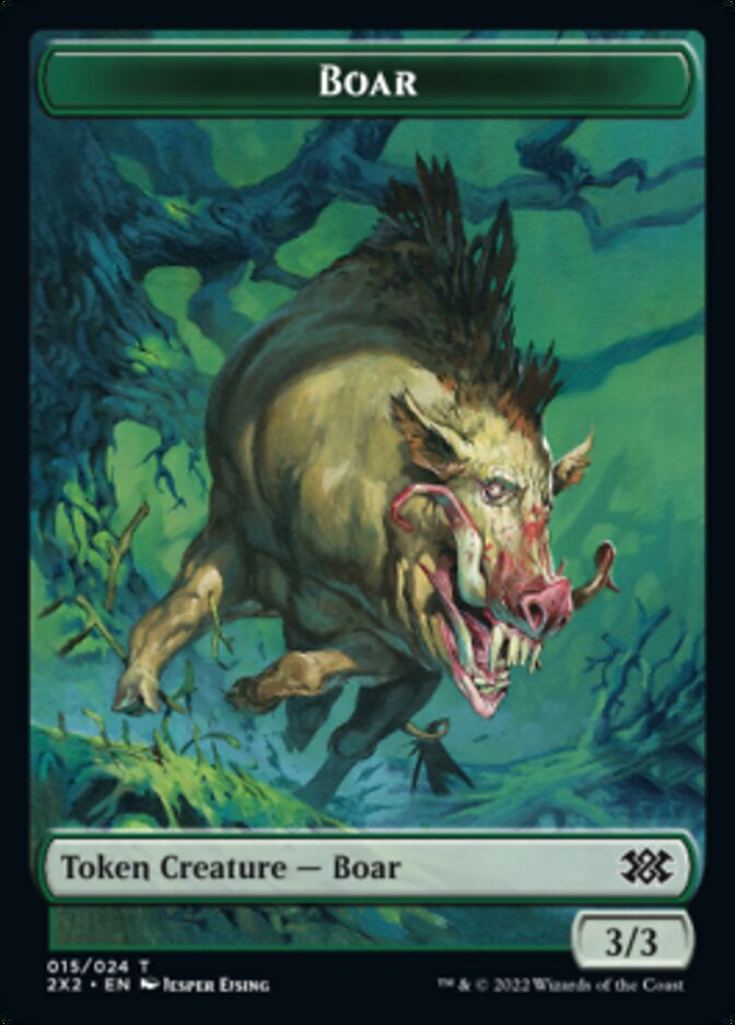 Boar // Eldrazi Scion Double-Sided Token [Double Masters 2022 Tokens] | Chromatic Games