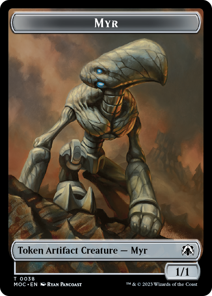 Phyrexian Germ // Myr Double-Sided Token [March of the Machine Commander Tokens] | Chromatic Games