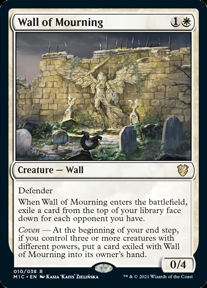 Wall of Mourning [Innistrad: Midnight Hunt Commander] | Chromatic Games