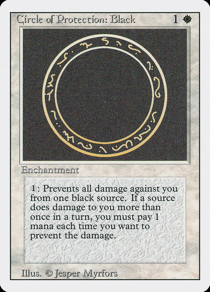 Circle of Protection: Black [Revised Edition] | Chromatic Games