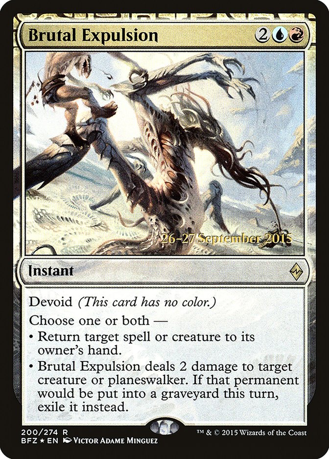 Brutal Expulsion [Battle for Zendikar Prerelease Promos] | Chromatic Games