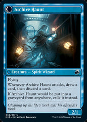 Overwhelmed Archivist // Archive Haunt [Innistrad: Midnight Hunt] | Chromatic Games