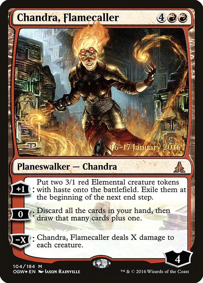 Chandra, Flamecaller [Oath of the Gatewatch Prerelease Promos] | Chromatic Games