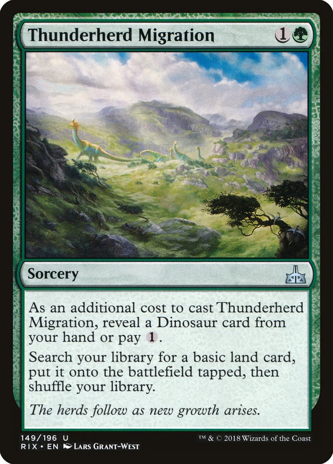 Thunderherd Migration [Rivals of Ixalan] | Chromatic Games