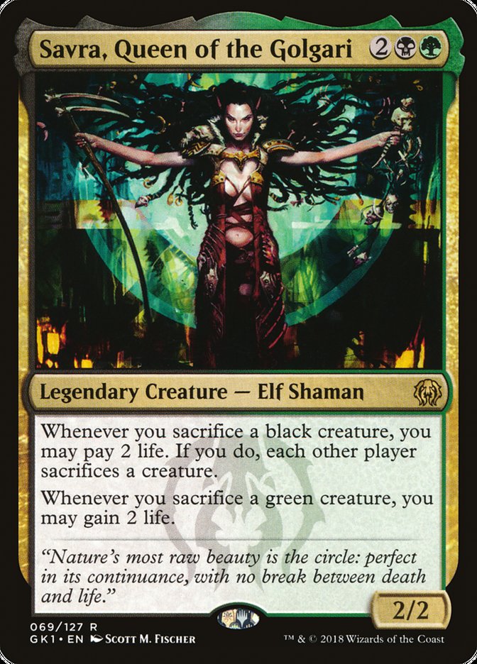 Savra, Queen of the Golgari [Guilds of Ravnica Guild Kit] | Chromatic Games