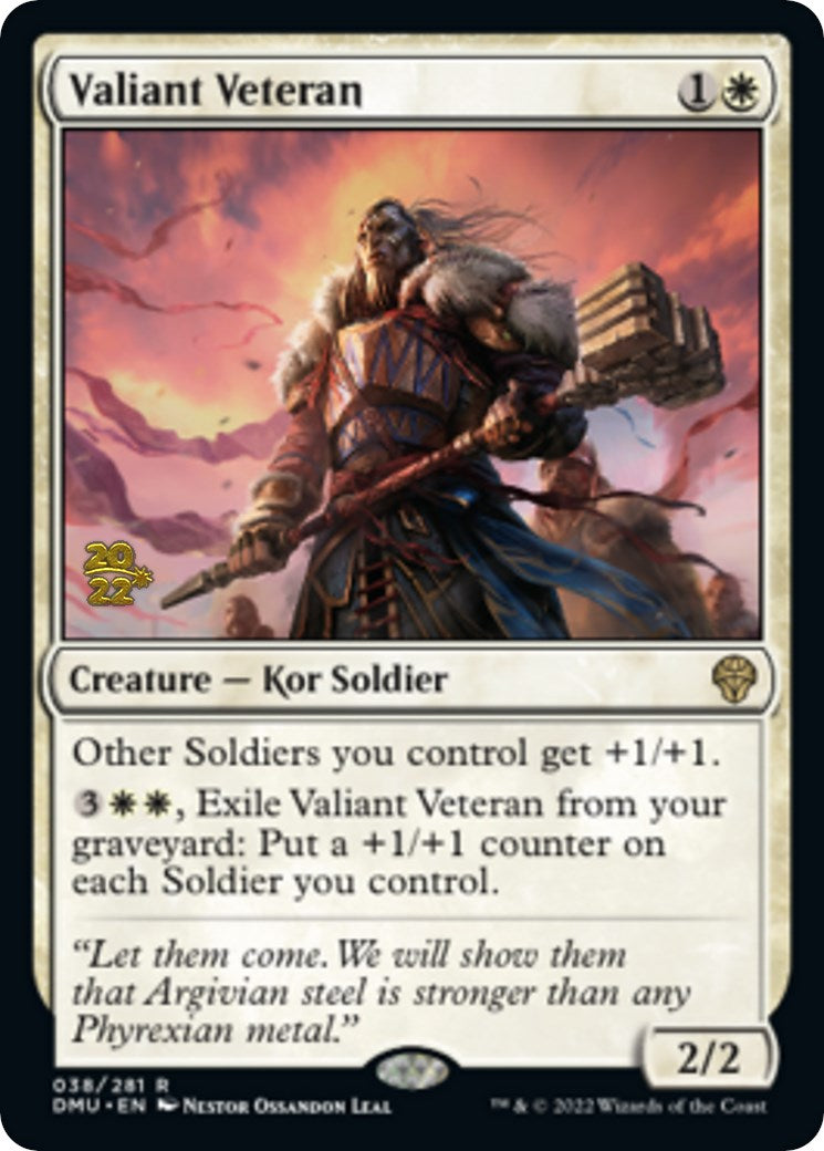 Valiant Veteran [Dominaria United Prerelease Promos] | Chromatic Games