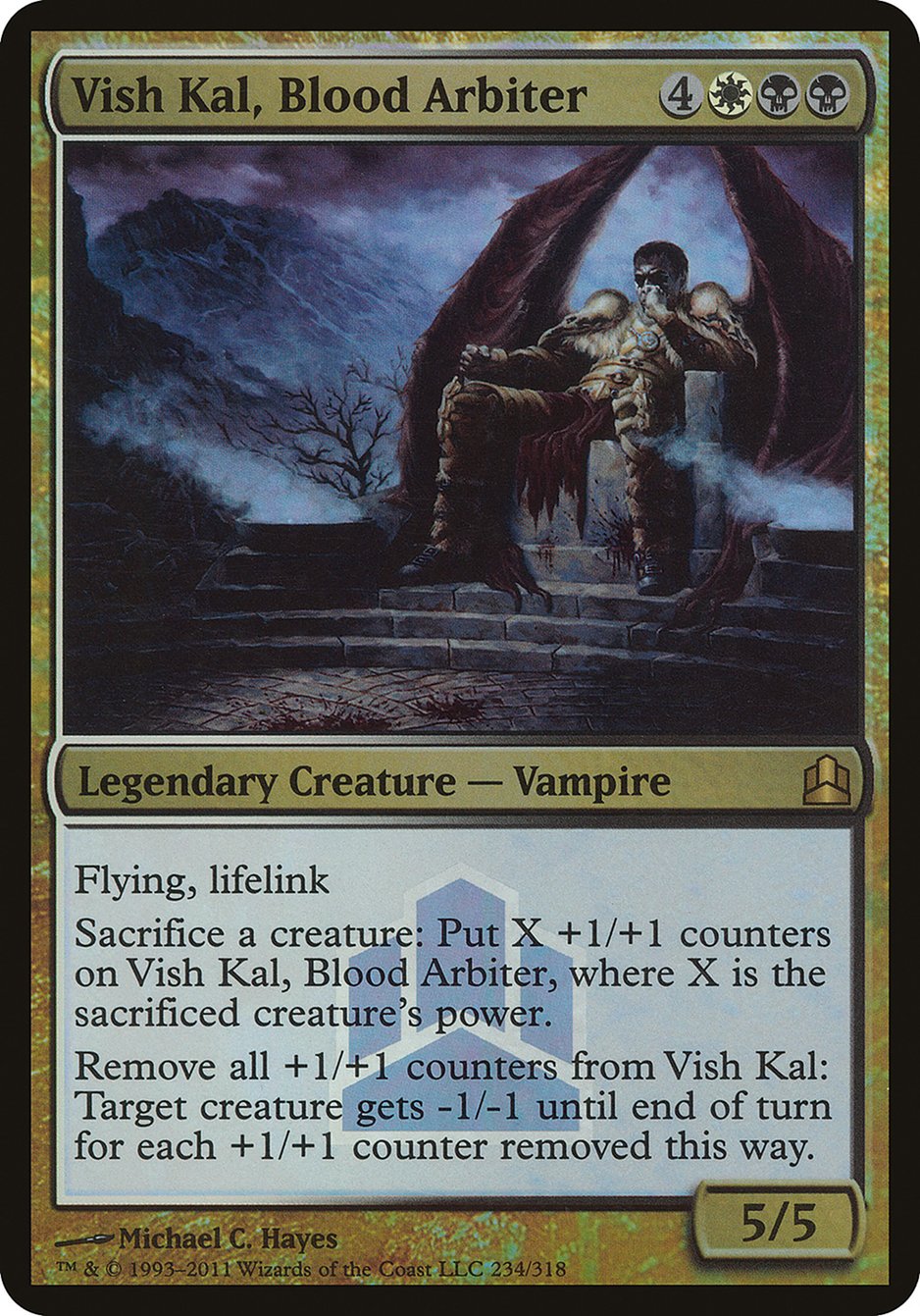 Vish Kal, Blood Arbiter (Launch) (Oversized) [Commander 2011 Oversized] | Chromatic Games