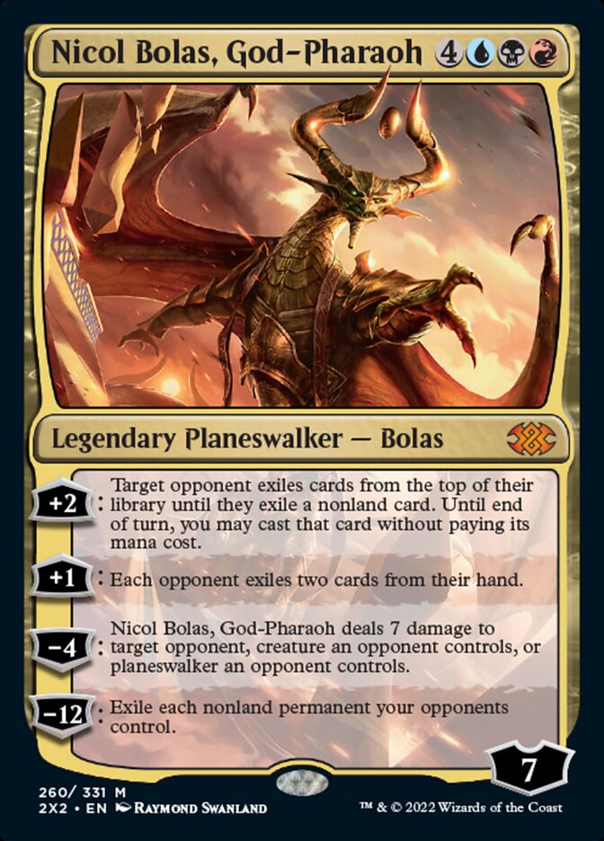 Nicol Bolas, God-Pharaoh [Double Masters 2022] | Chromatic Games