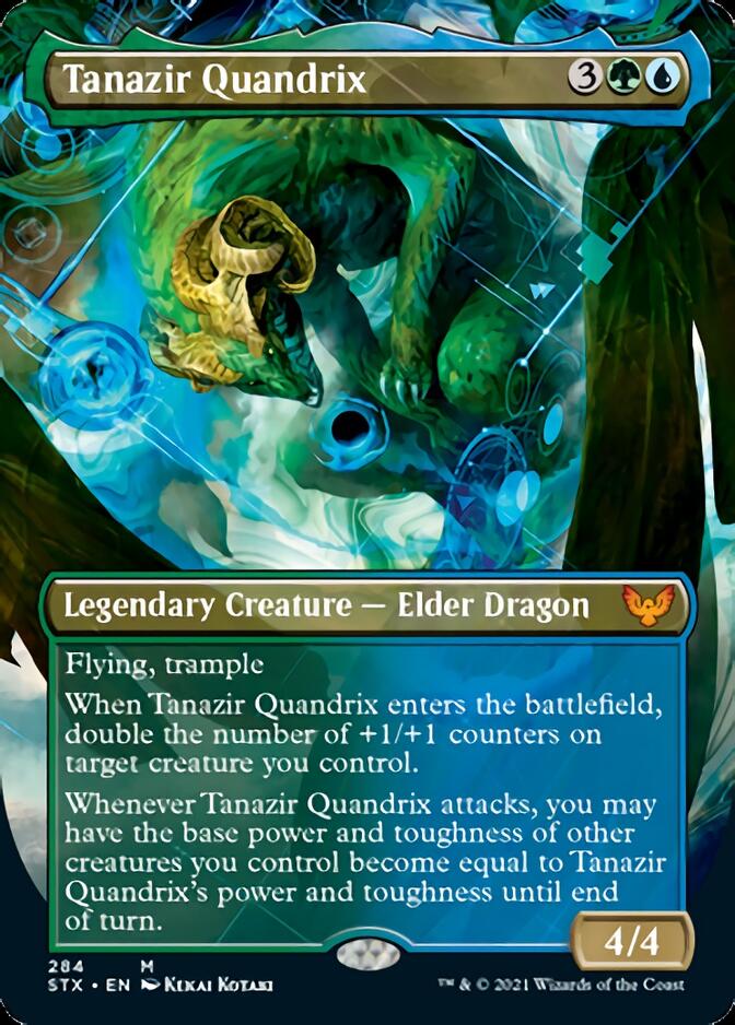 Tanazir Quandrix (Borderless Alternate Art) [Strixhaven: School of Mages] | Chromatic Games