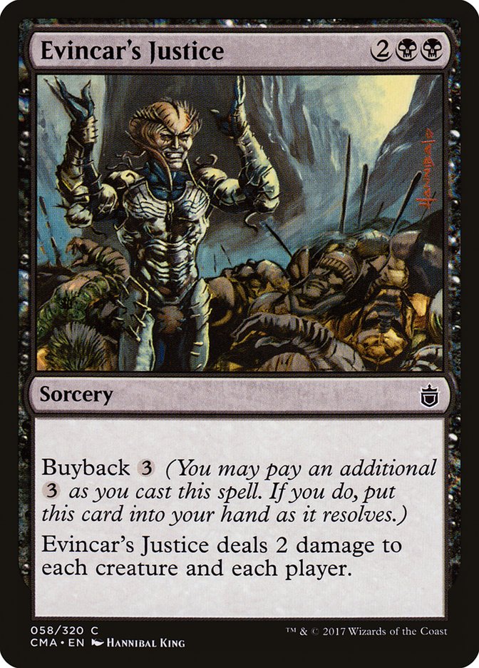 Evincar's Justice [Commander Anthology] | Chromatic Games