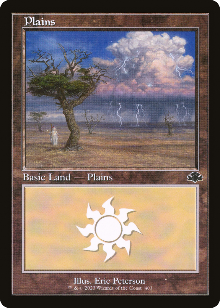 Plains (403) (Retro) [Dominaria Remastered] | Chromatic Games