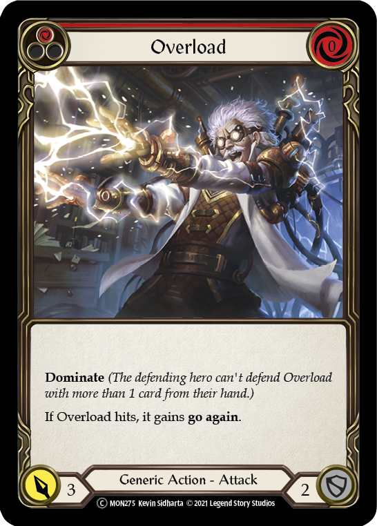 Overload (Red) [U-MON275] (Monarch Unlimited)  Unlimited Normal | Chromatic Games