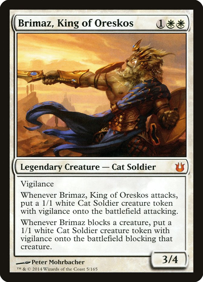 Brimaz, King of Oreskos [Born of the Gods] | Chromatic Games