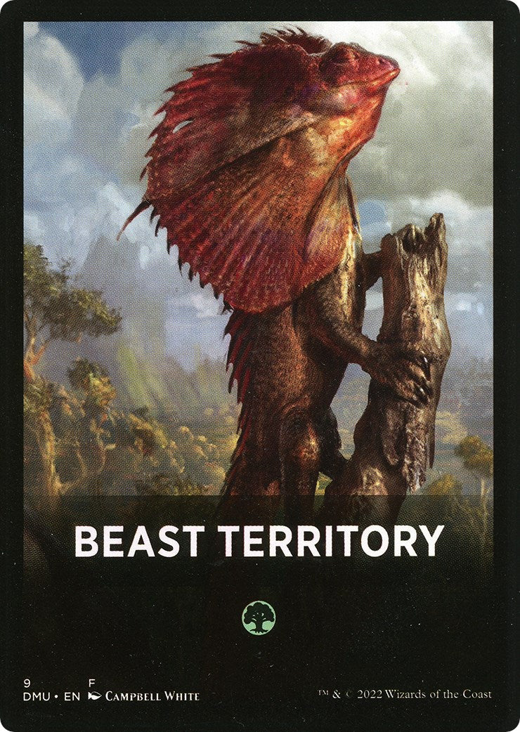 Beast Territory Theme Card [Dominaria United Tokens] | Chromatic Games