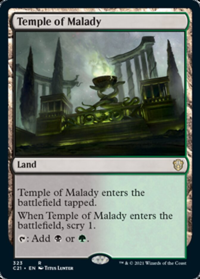 Temple of Malady [Commander 2021] | Chromatic Games