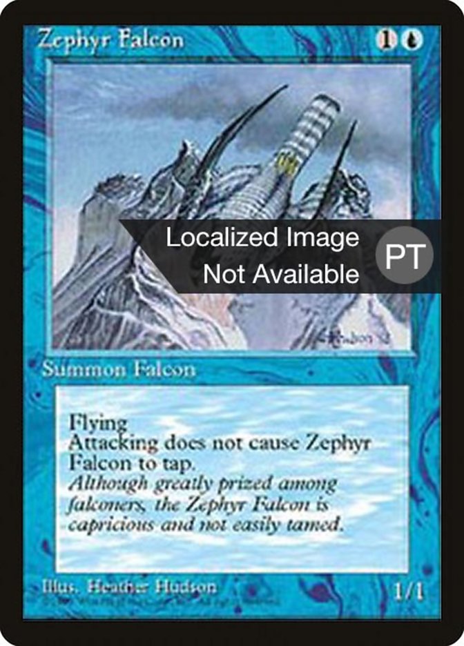 Zephyr Falcon [Fourth Edition (Foreign Black Border)] | Chromatic Games