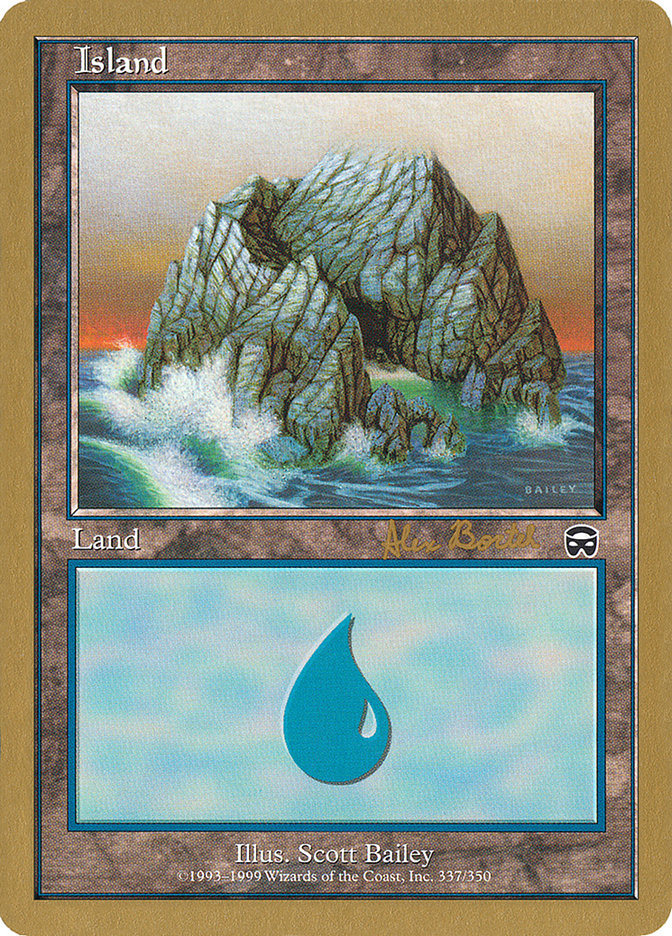 Island (ab337a) (Alex Borteh) [World Championship Decks 2001] | Chromatic Games